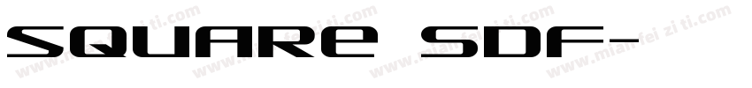 square SDF字体转换